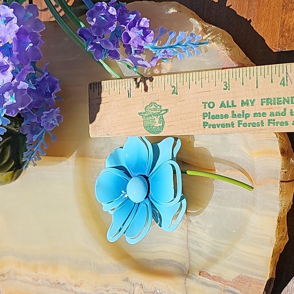 VINTAGE 1970S Flower Brooch 🌼 - Picture 10 of 12